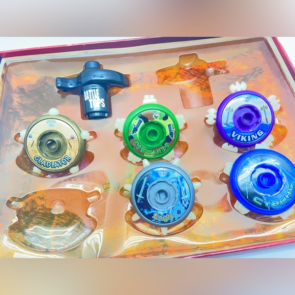 Vintage Glow In Dark Battle Tops by Idea Village Tops, Launcher, & Game Arena - Picture 4 of 7